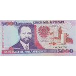 5000 Meticais 1991 Mozambique